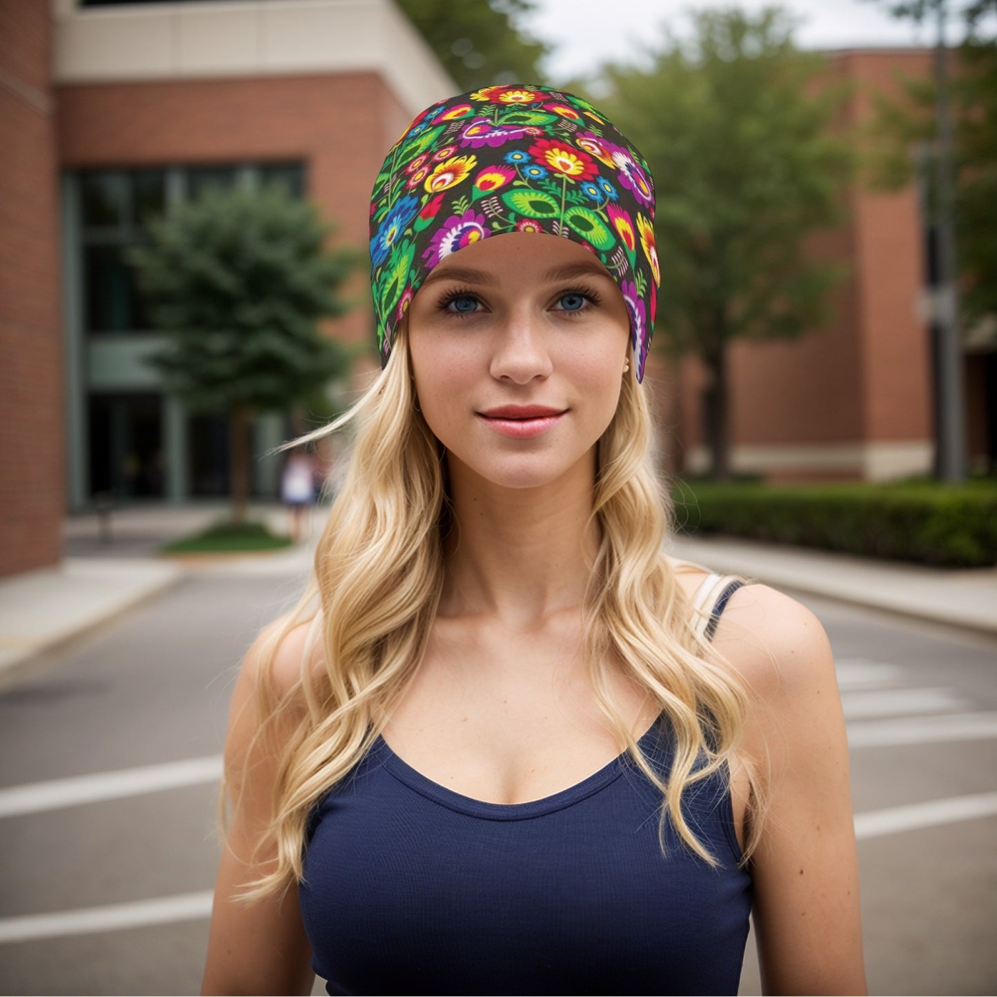 Mexican Floral  Cap