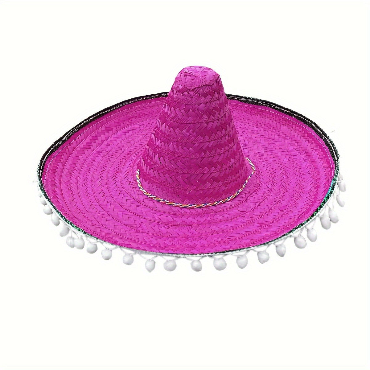 Sombrero, Colorful Cone Hat, For Women'S