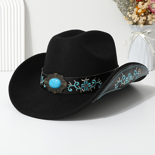 Lady's Elegant Felt Cowboy Hat