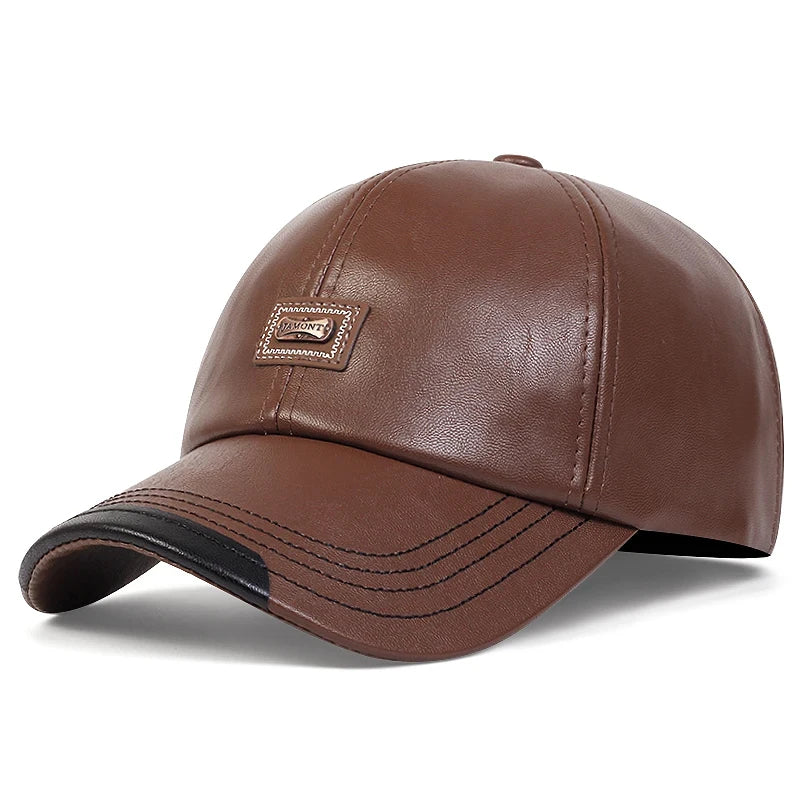 Unisex leather Cap