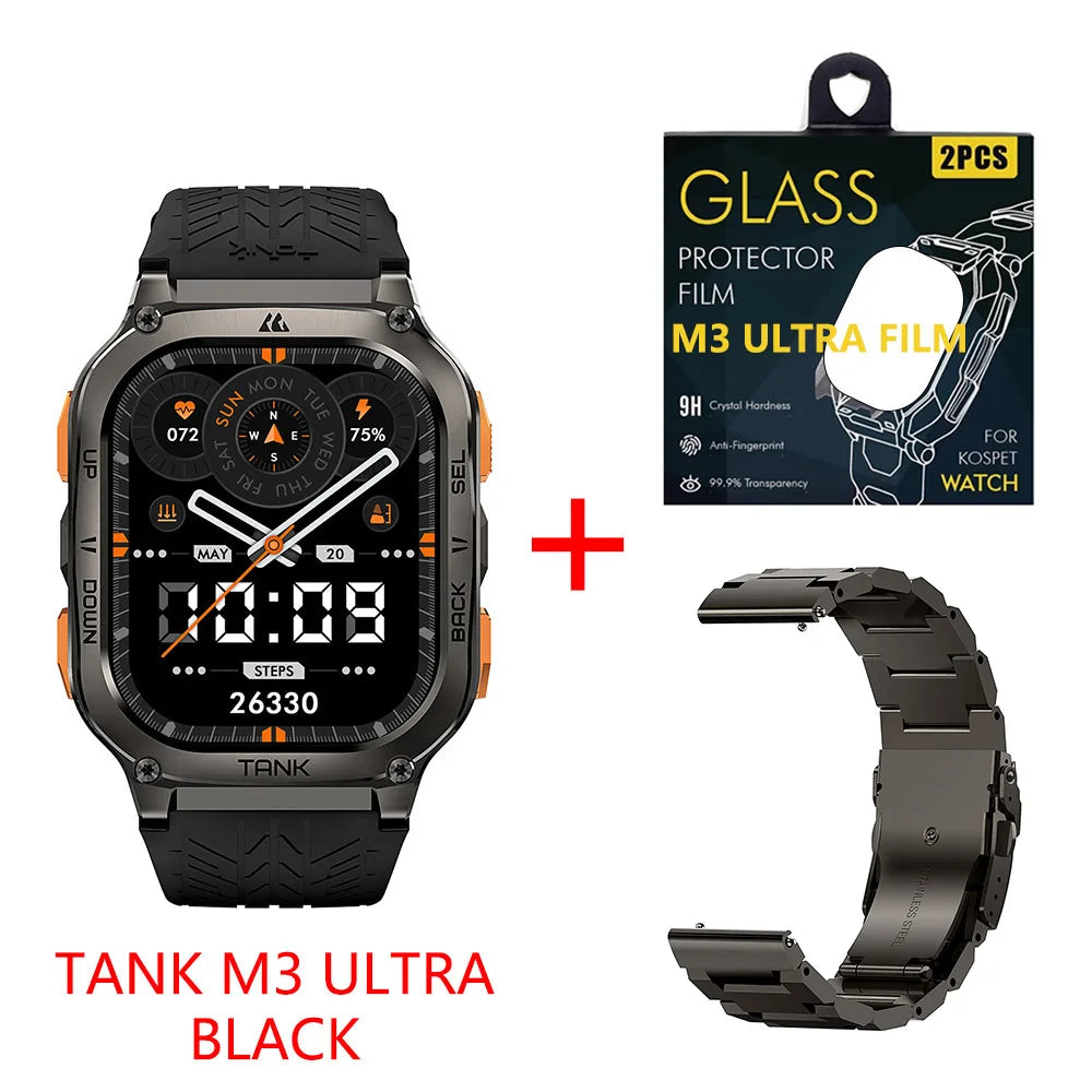 M3 Ultra GPS Smartwatches Men Women