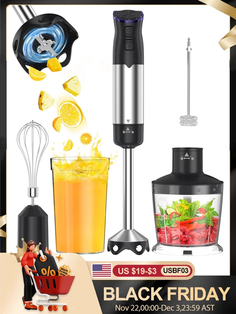 Handheld Electric Immersion Blender,