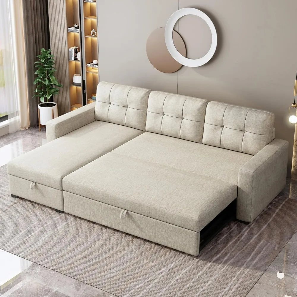 Sectional Sleeper Sofa with   Couch Bed