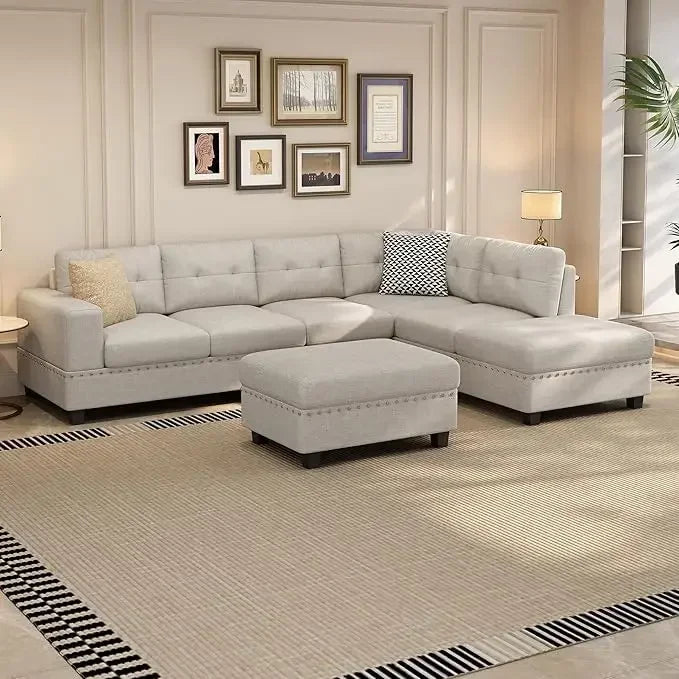 Reversible Sectional Sofa Couch