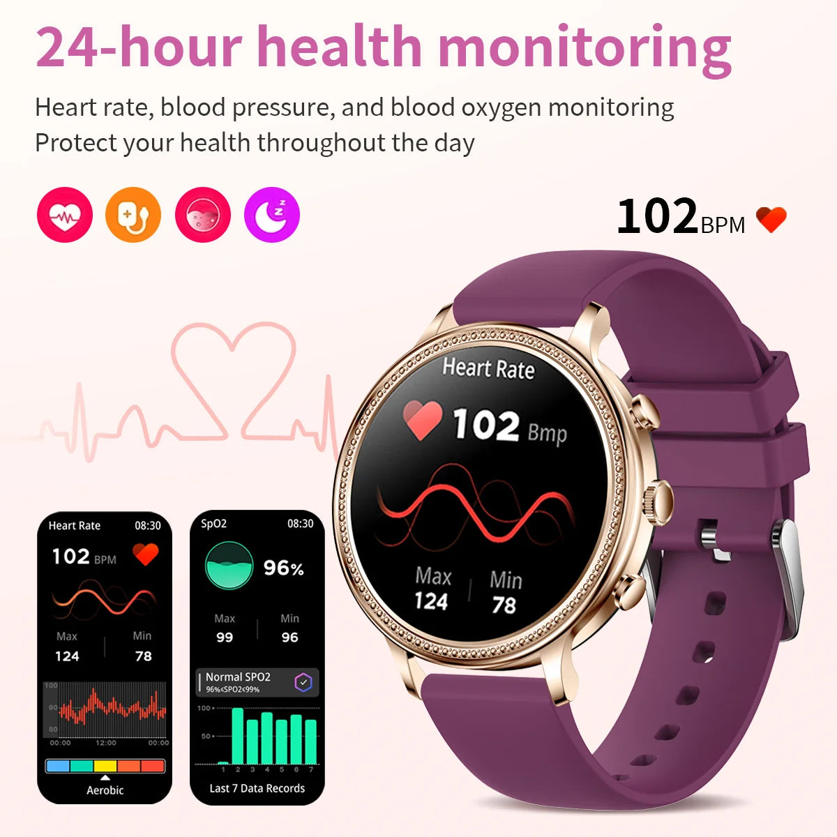 Women Smartwatch With Bluetooth Call