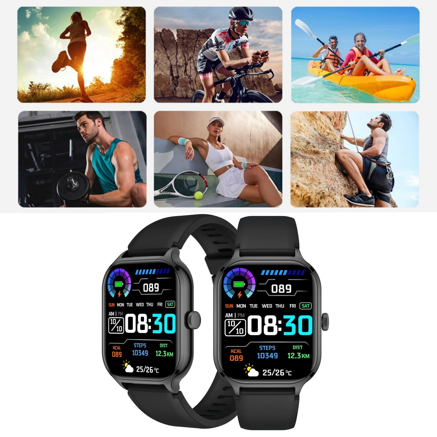 Smart watch, wireless calling/dial, multi-Sport mode,