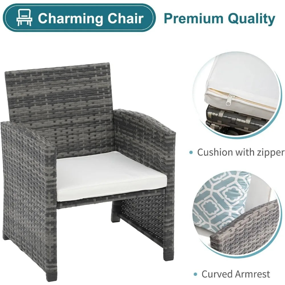 5 Piece   Set,   Conversation Chair