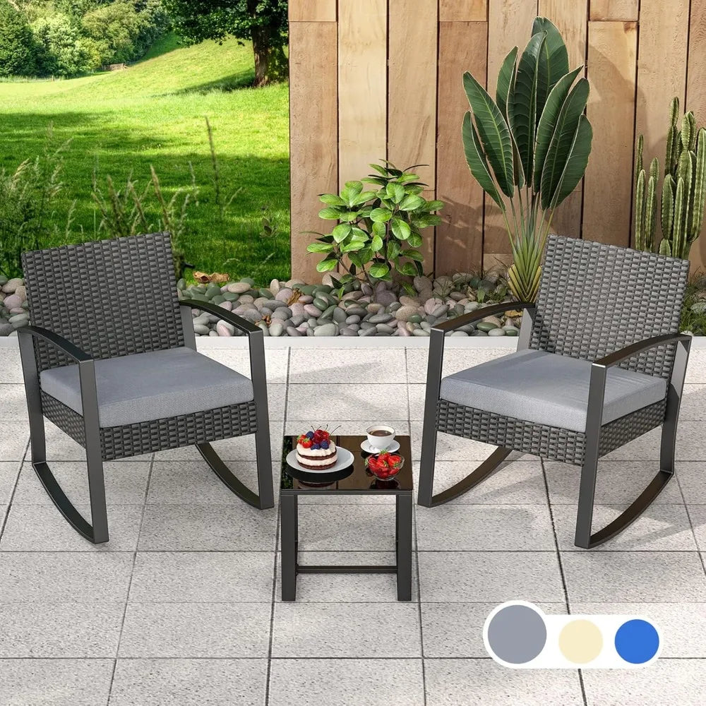 3 Pieces Patio Furniture Set,