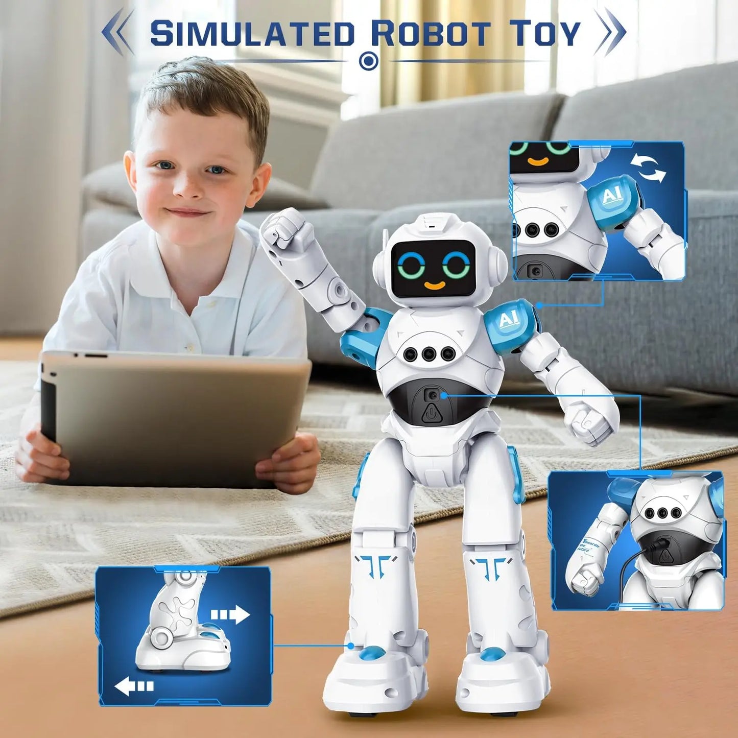 RC Robot With Tor   Smart Talking Voice Remote Control