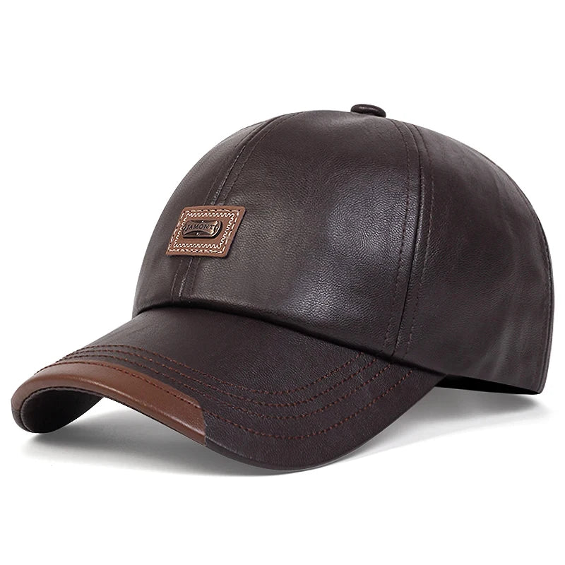 Unisex leather Cap