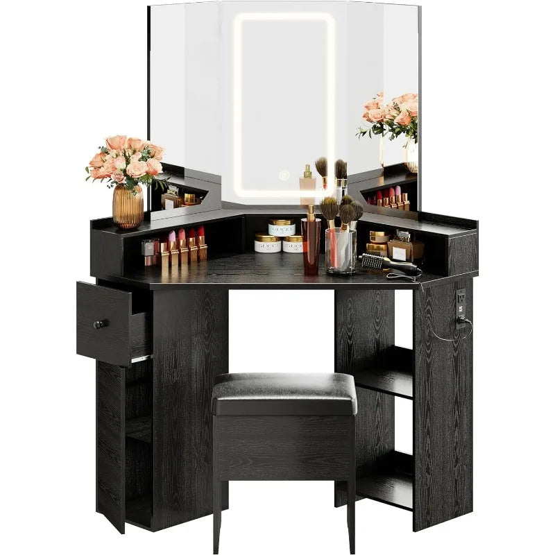 Makeup  Table with  Mirror and Light