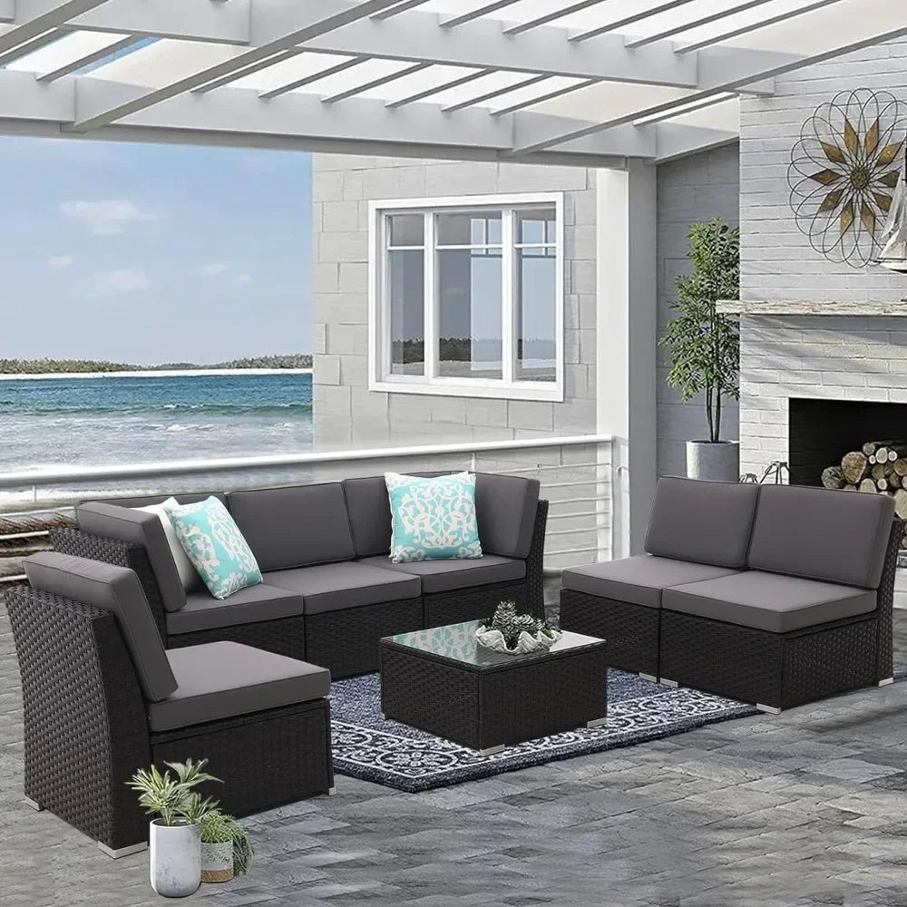 Patio Furniture Outdoor Set, Terrace Sofa Set,