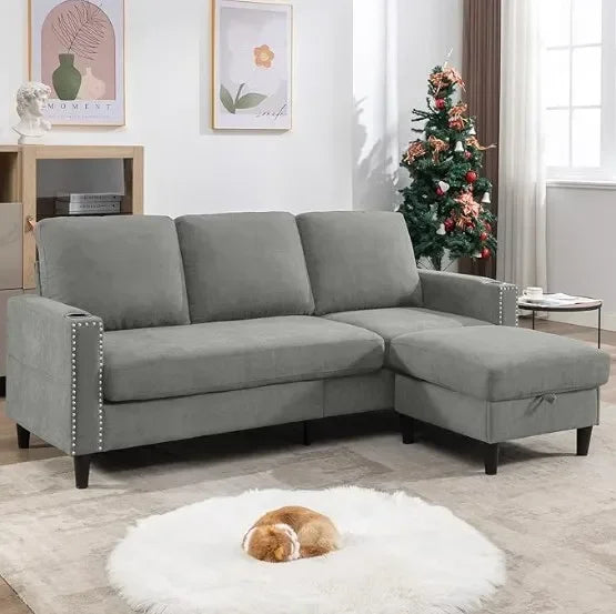 Convertible Sectional Couches With 3 Seats Sofas