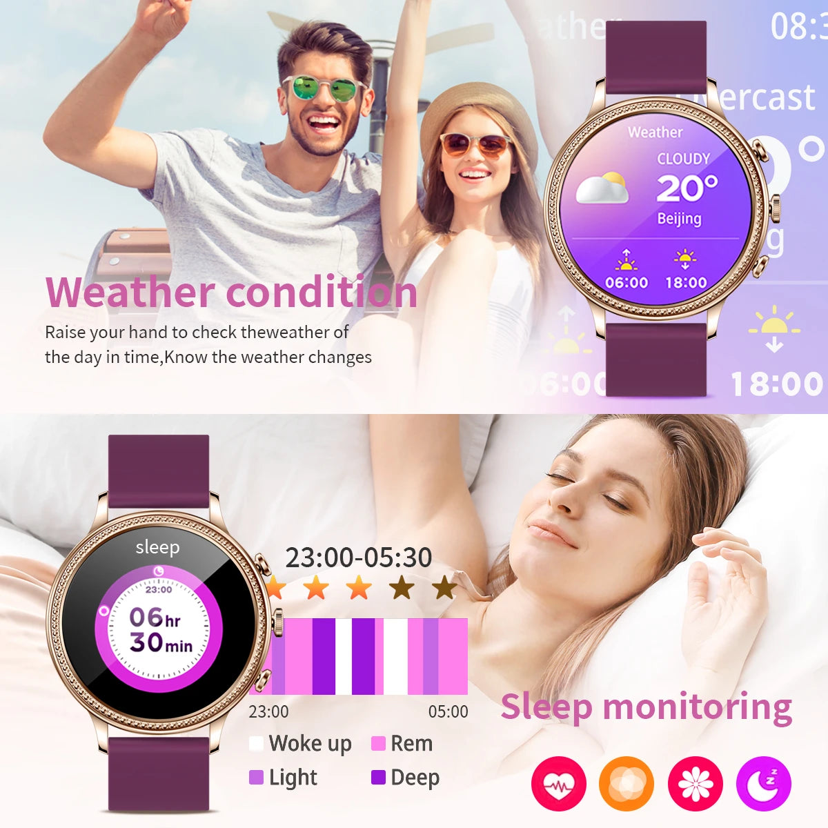 Women Smartwatch With Bluetooth Call