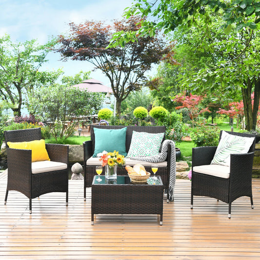 Patio Furniture Sofa Chair Set