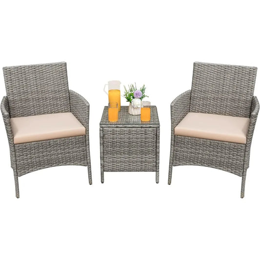 3 Piece Outdoor  Furniture Set with Soft