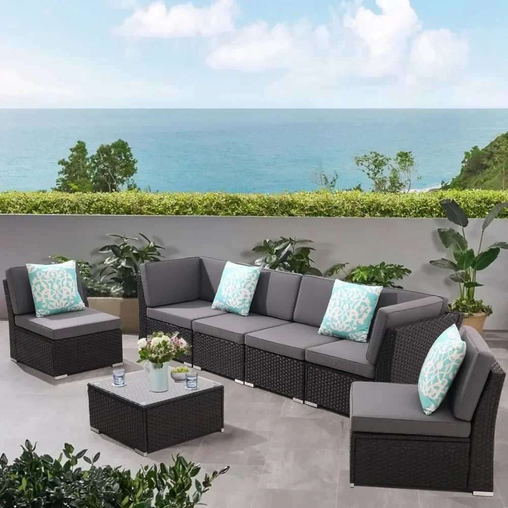 Patio Furniture Outdoor Set, Terrace Sofa Set,