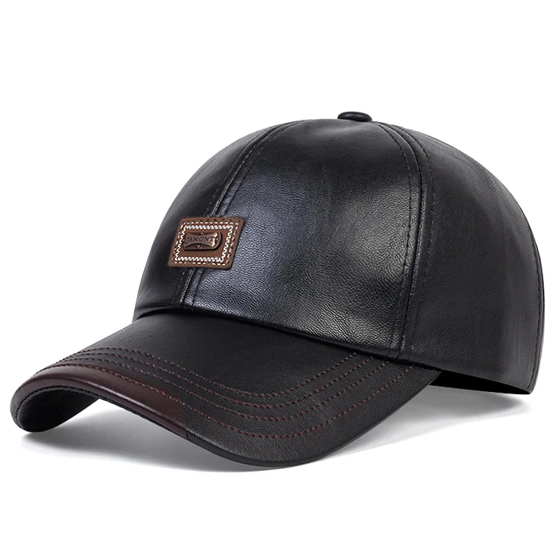 Unisex leather Cap