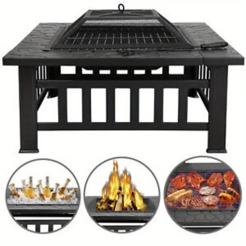 32" Metal   Fire Pit  HEATING Brazier