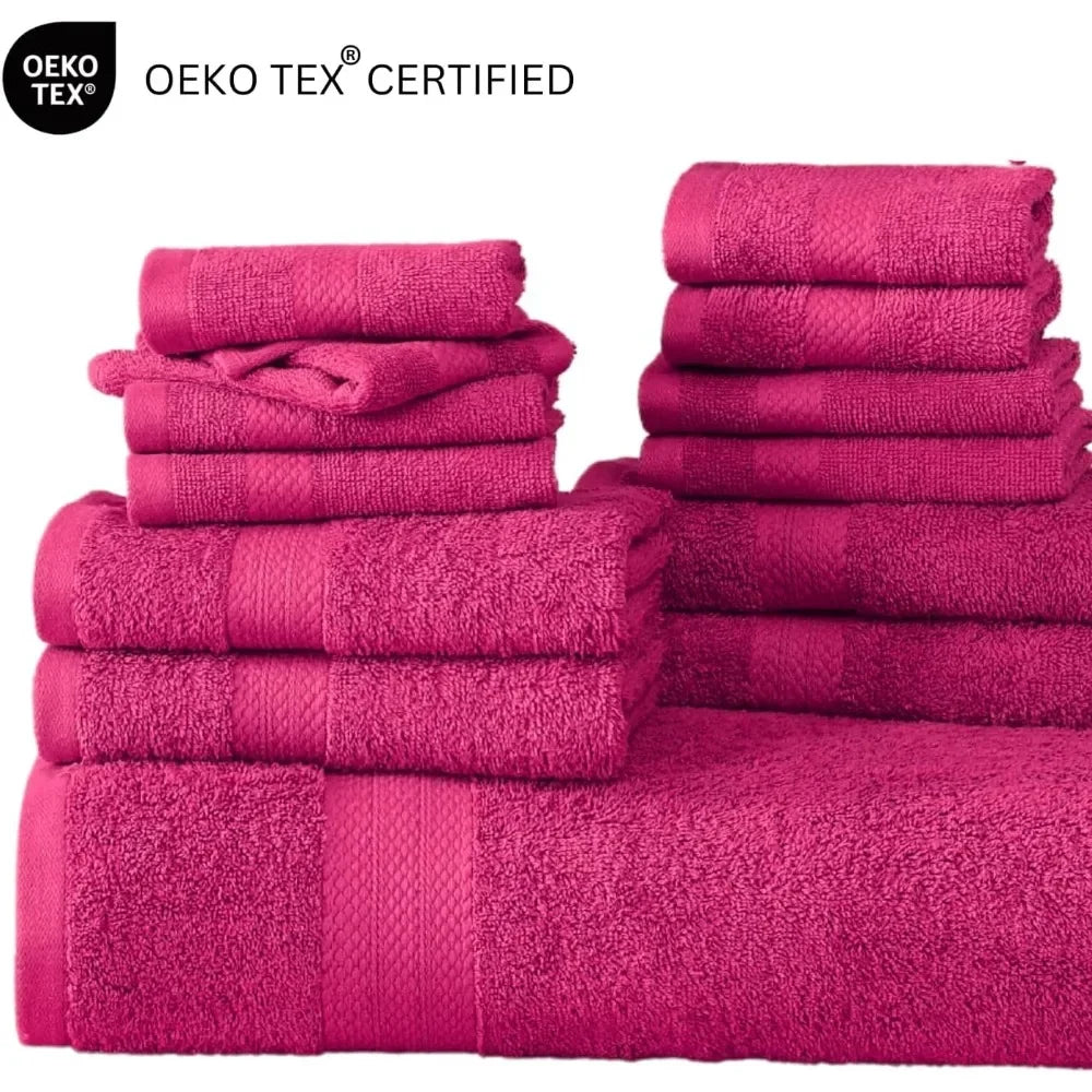 100%Cotton Bath Towel Sets 24 piece