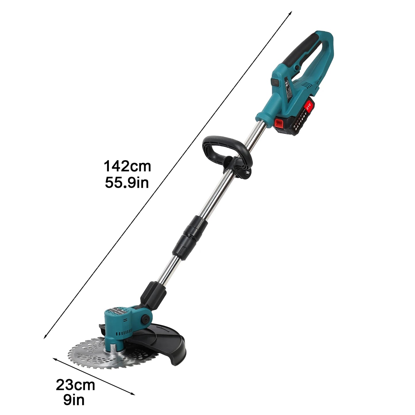 9 Inch Cordless Electric Lawn Mower