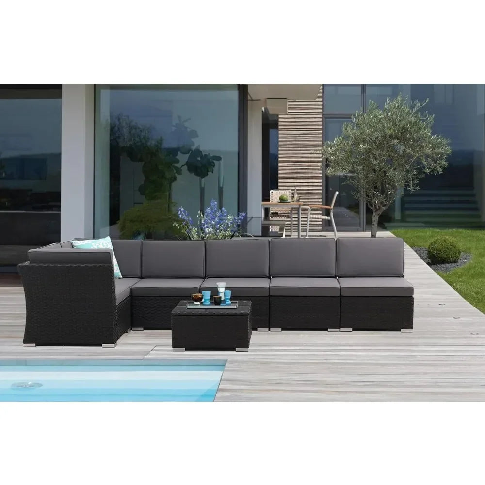 Patio Furniture Outdoor Set, Terrace Sofa Set,