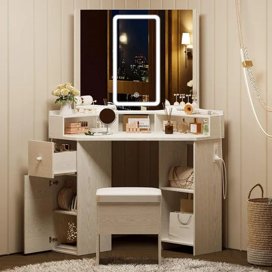 Makeup  Table with  Mirror and Light