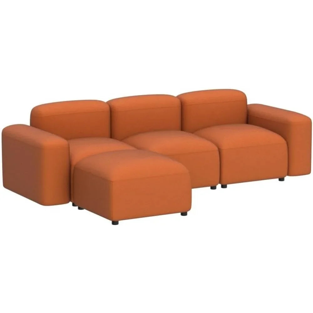 Convertible Sofa, with 2 Comfortable Pillows