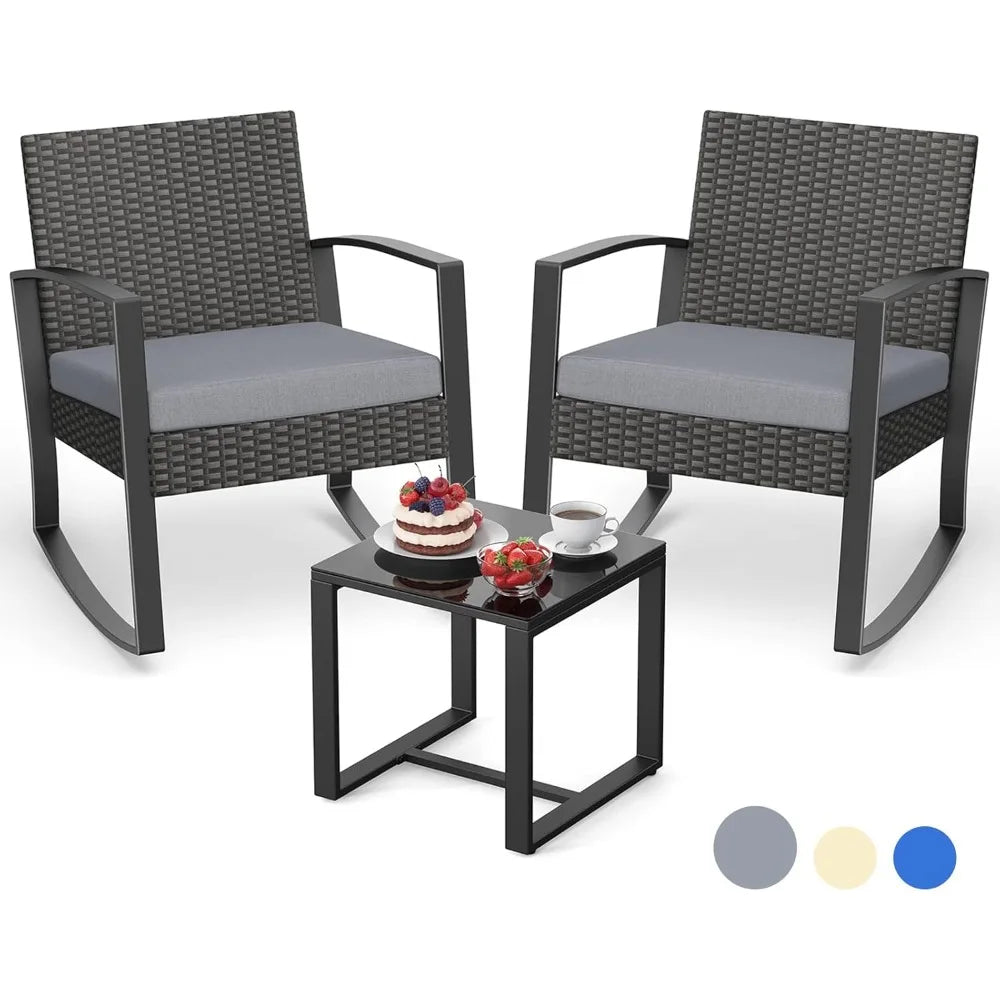 3 Pieces Patio Furniture Set,