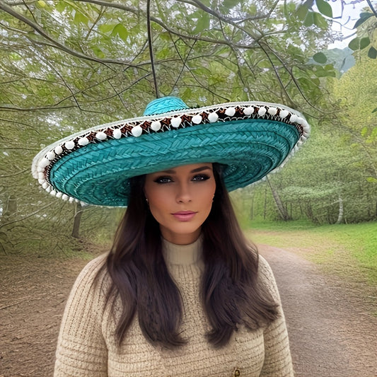 Mexican Sombrero Straw Hat,